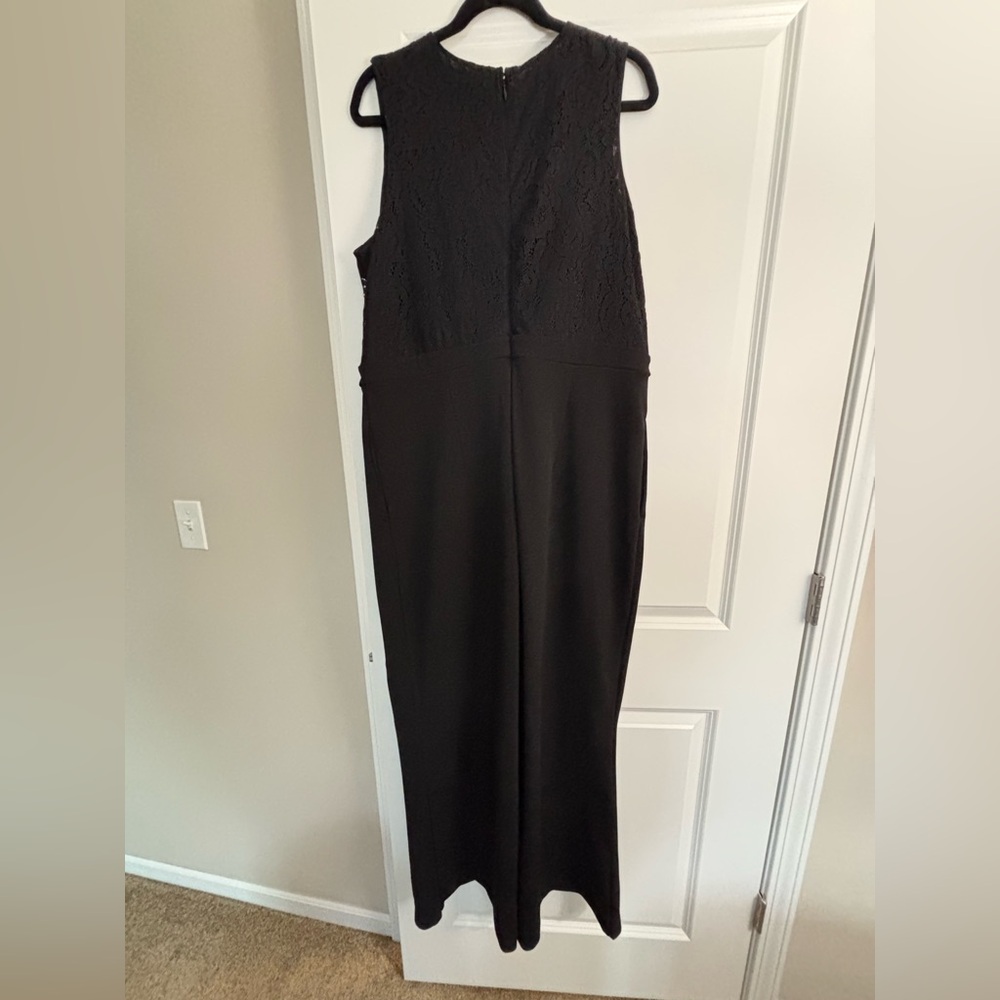 LIKE NEW - Express Black Lace Jumpsuit XL - Picture 3 of 4